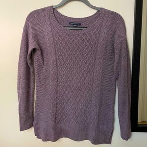 American Eagle Purple Knit Sweater